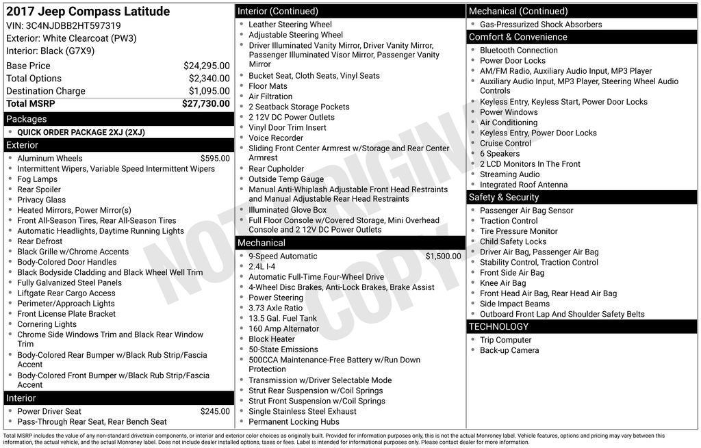 Used 2017 Jeep Compass Latitude image 35