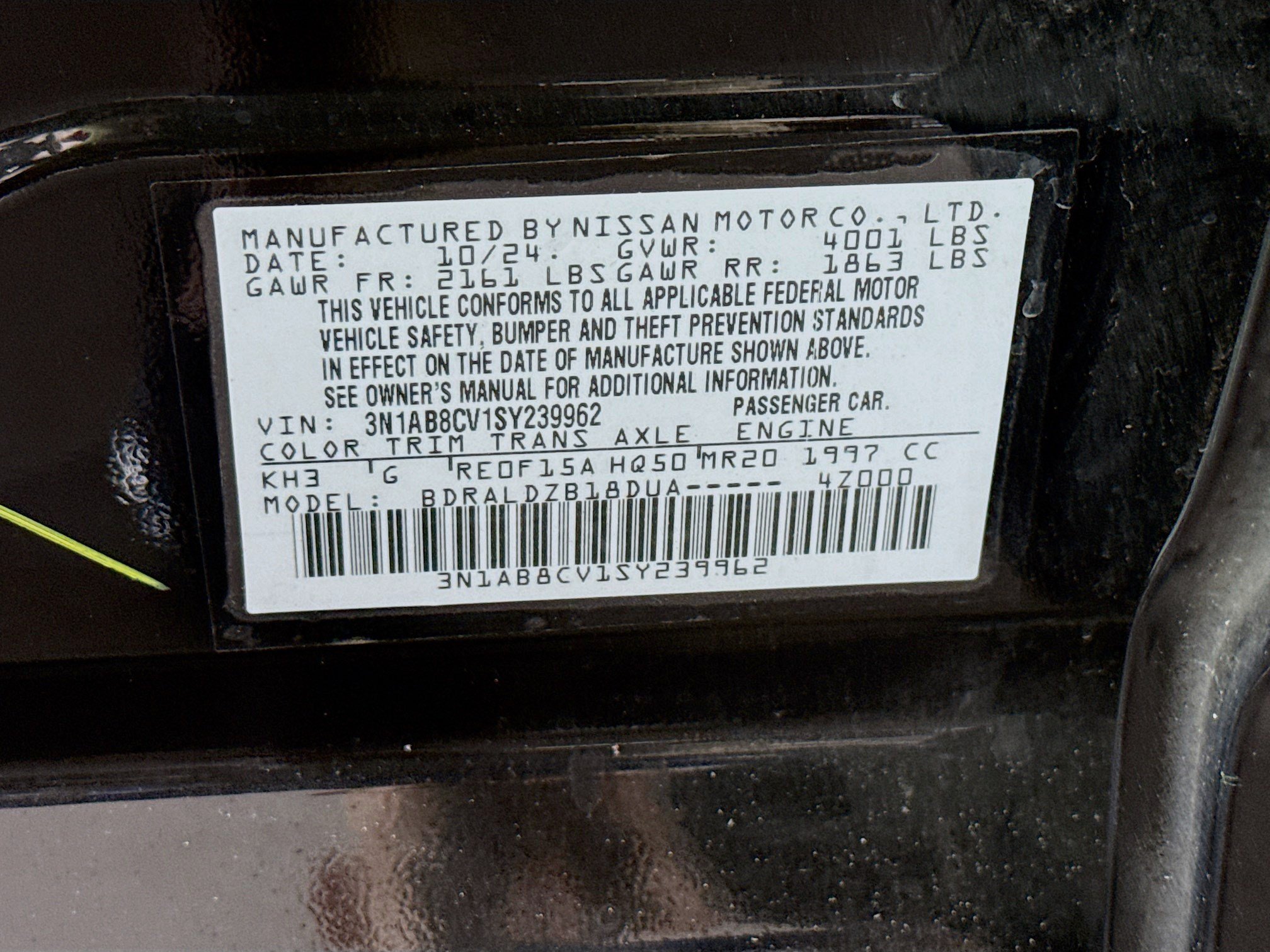 Used 2025 Nissan Sentra SV FWD image 40