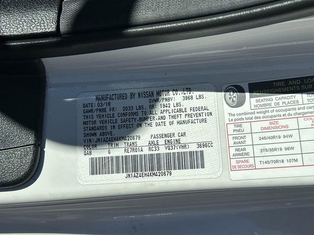 Used 2019 Nissan 370Z Touring Sport image 30