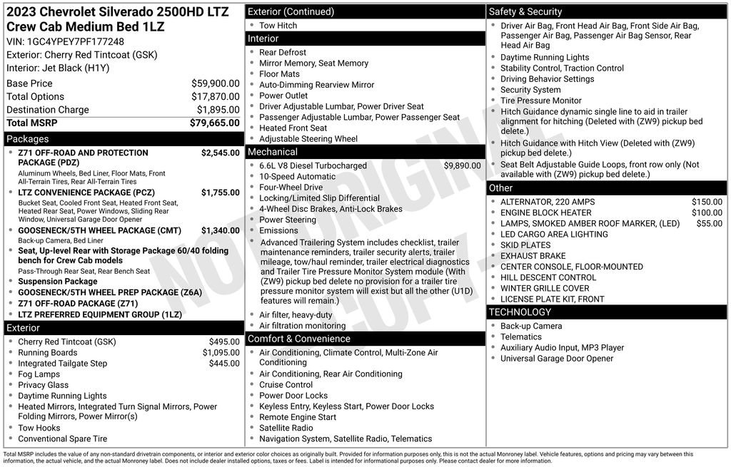 Used 2023 Chevrolet Silverado 2500 LTZ AWD/4WD image 6