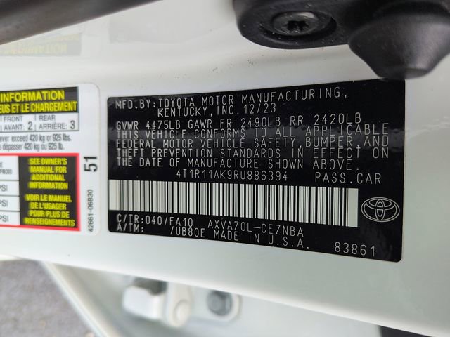 Certified 2024 Toyota Camry LE w/ Convenience Package image 15