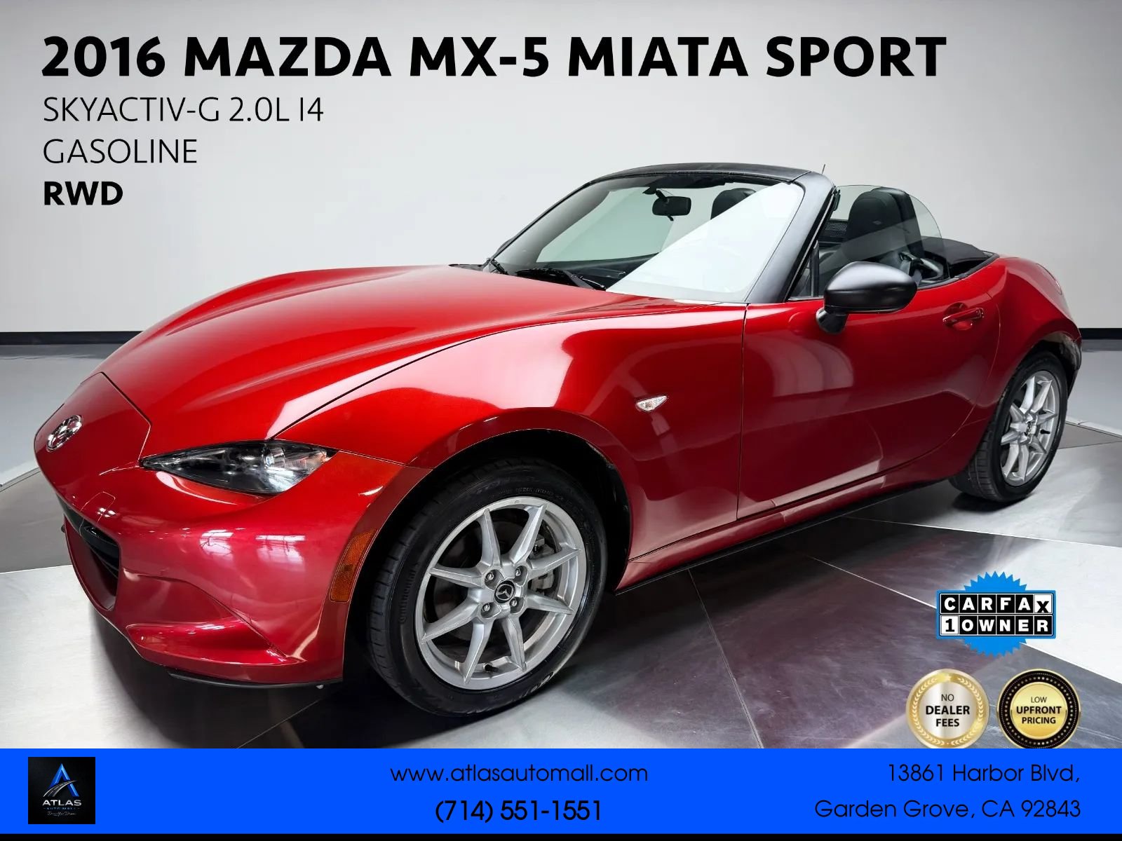 Used 2016 MAZDA MX-5 Miata Sport