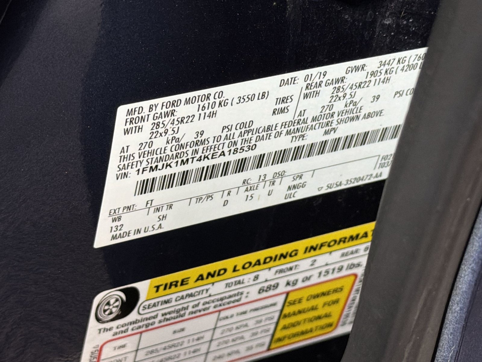 Used 2019 Ford Expedition Max Platinum AWD/4WD image 24