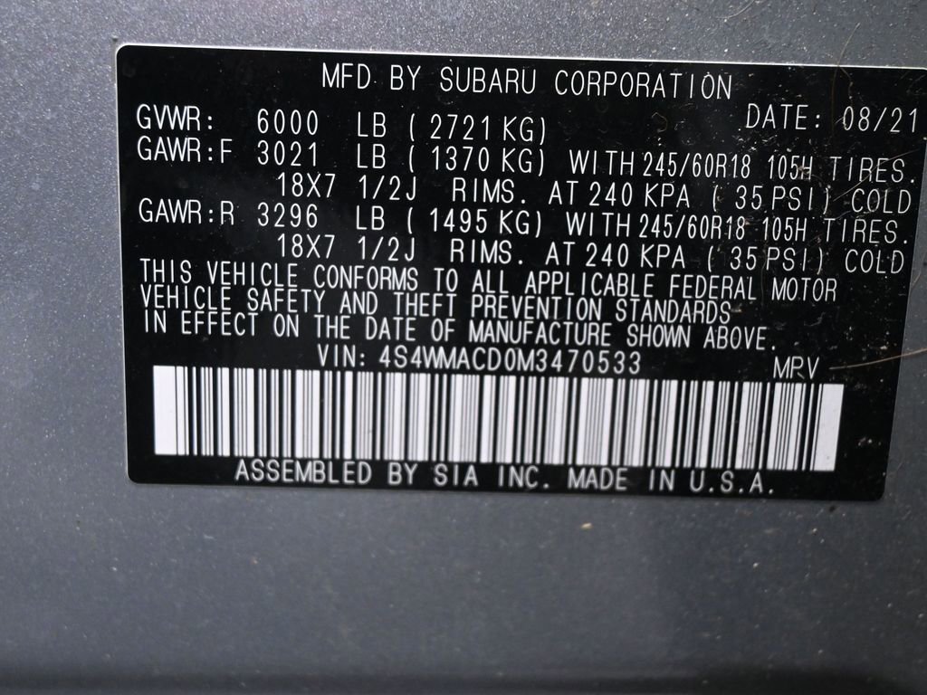 Used 2021 Subaru Ascent Premium w/ Convenience Package image 9