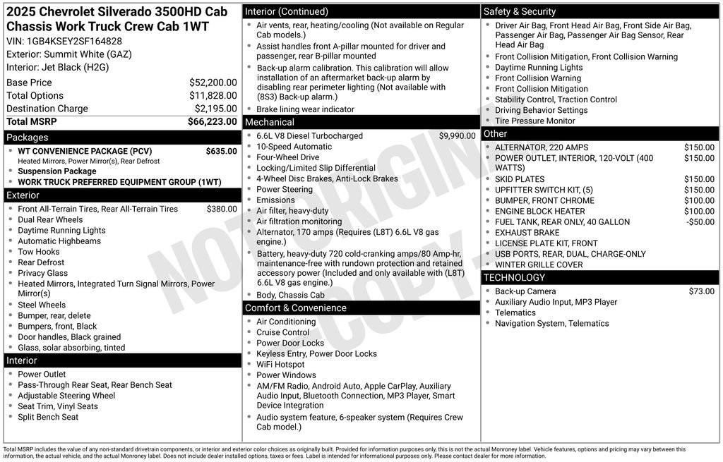 New 2025 Chevrolet Silverado 3500 W/T w/ WT Convenience Package image 25
