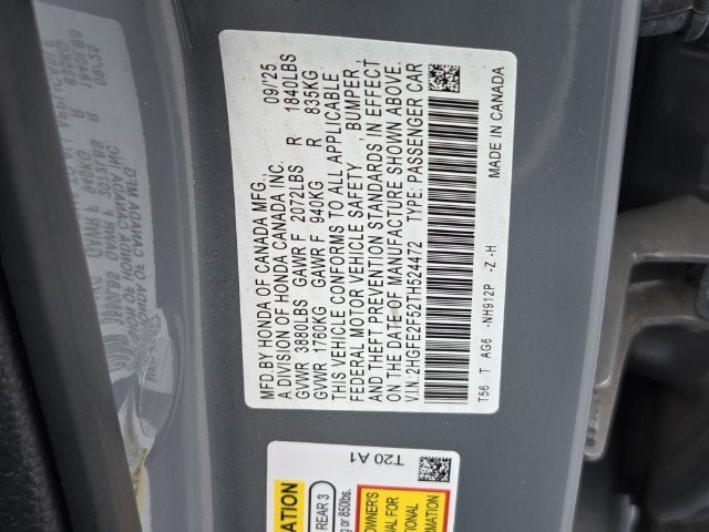Certified 2026 Honda Civic Sport image 41