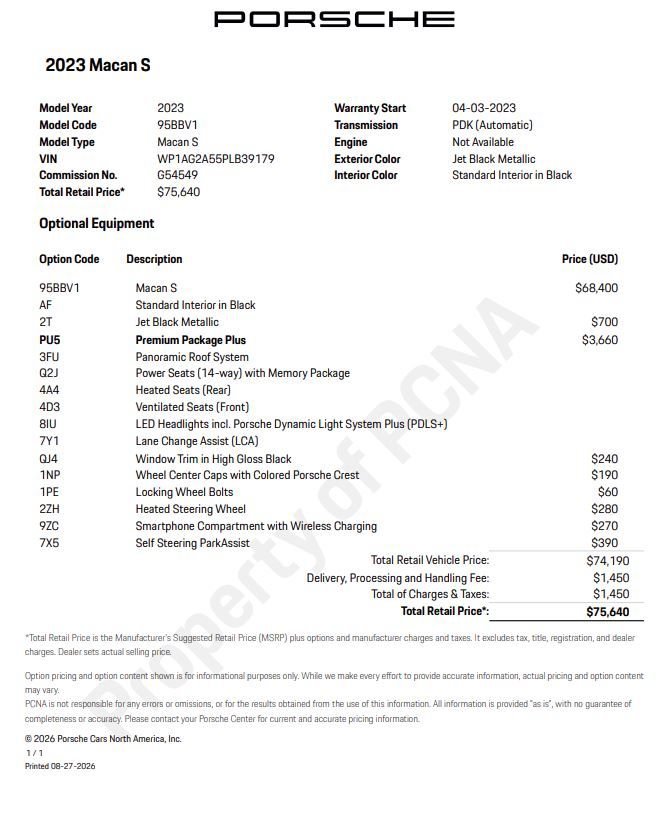 Certified 2023 Porsche Macan S AWD/4WD image 6