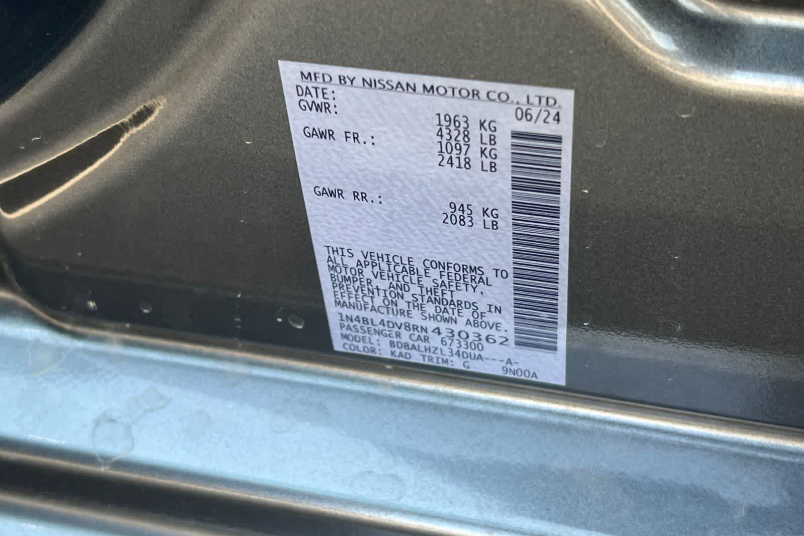 Used 2024 Nissan Altima 2.5 SV FWD image 35