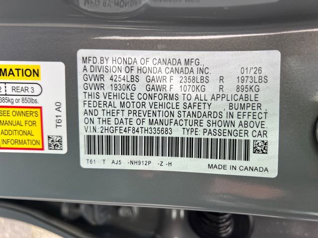 New 2026 Honda Civic Sport Touring image 18