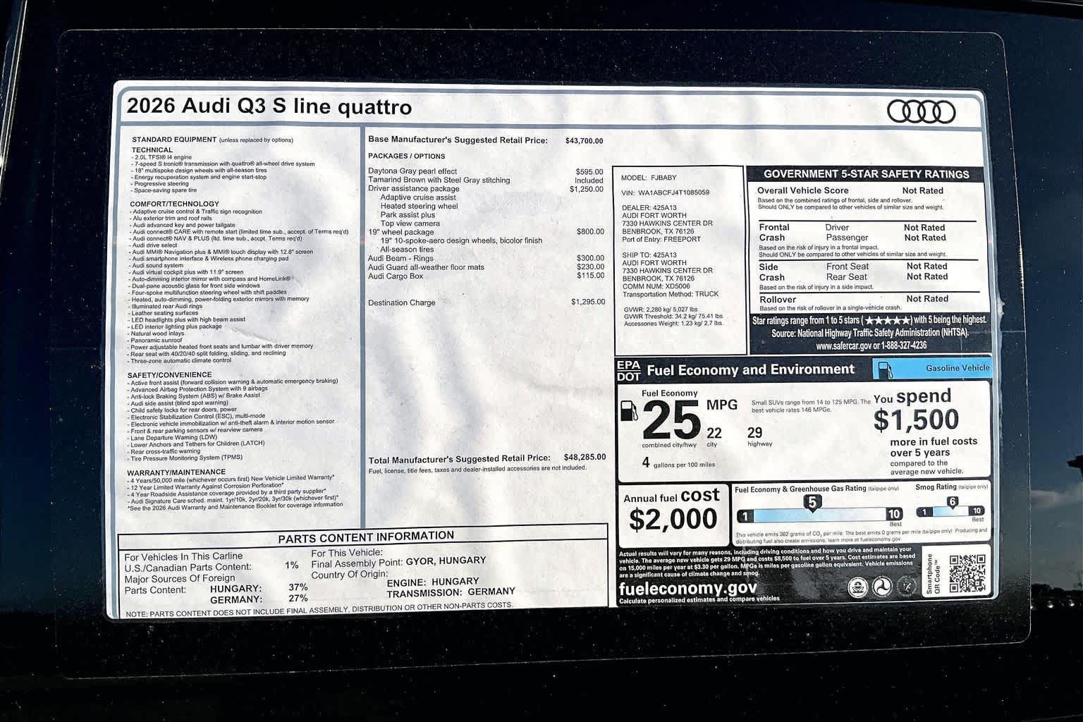 New 2026 Audi Q3 quattro 2.0T AWD/4WD image 16