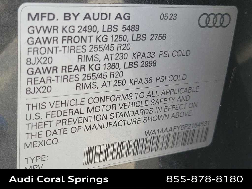 Certified 2023 Audi Q5 2.0T Premium w/ Convenience Package AWD/4WD image 29