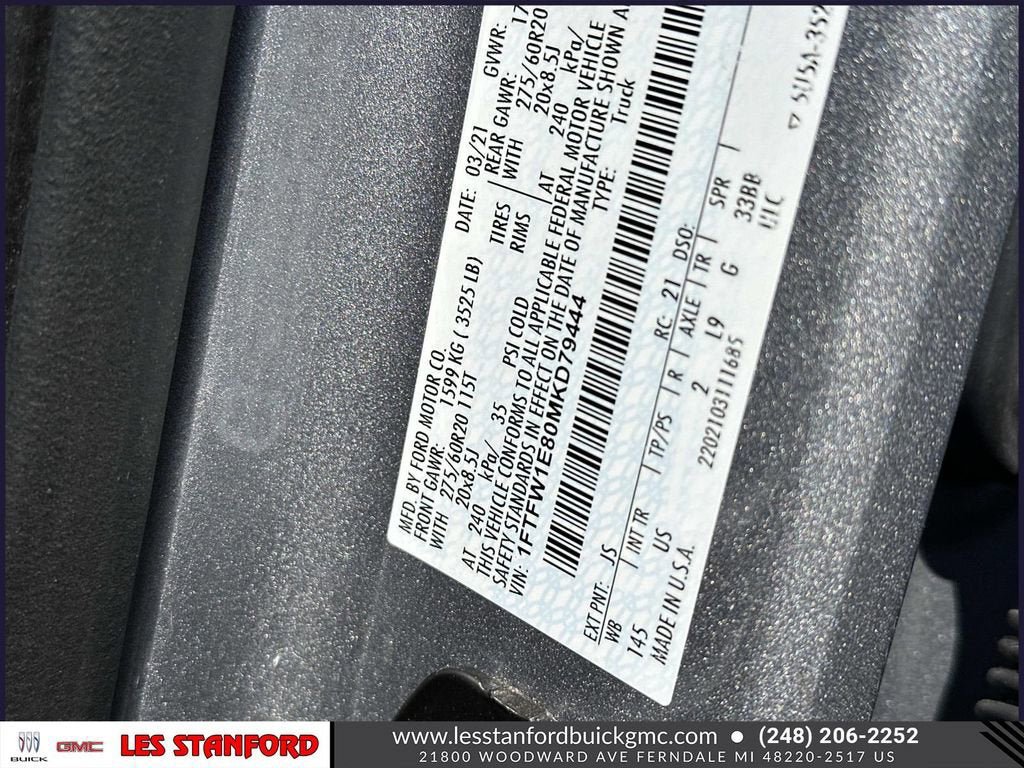 Used 2021 Ford F150 XLT w/ Equipment Group 302A High AWD/4WD image 19