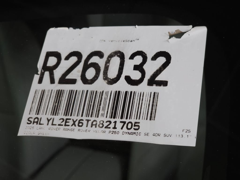 Certified 2026 Land Rover Range Rover Velar Dynamic SE AWD/4WD image 43
