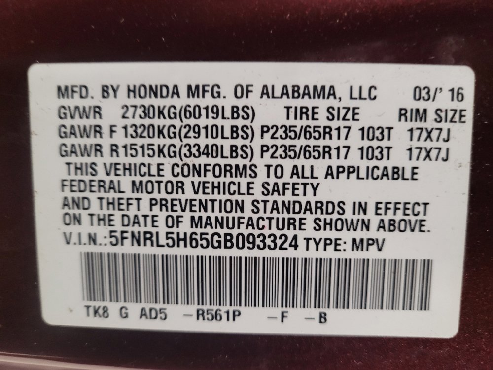 Used 2016 Honda Odyssey EX-L image 33