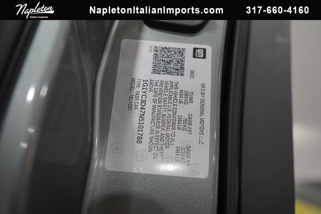 Used 2022 Chevrolet Corvette Stingray Premium Conv RWD image 41