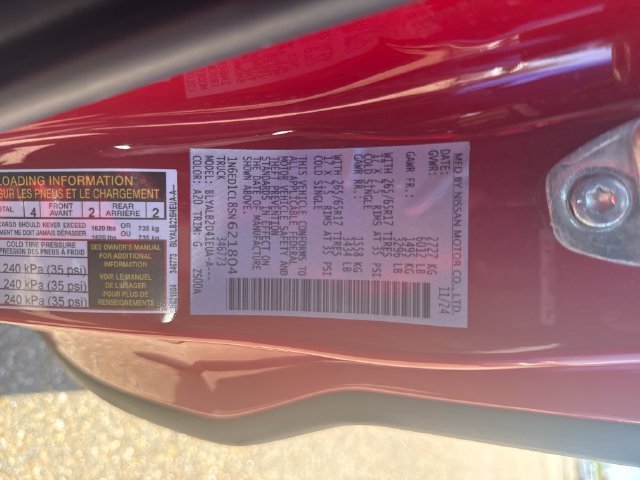Certified 2025 Nissan Frontier SV RWD image 30