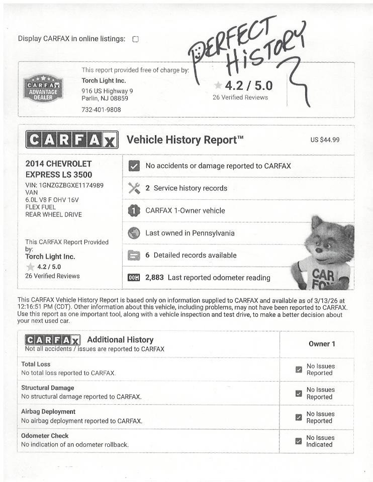 Used 2014 Chevrolet Express 3500 LS image 20