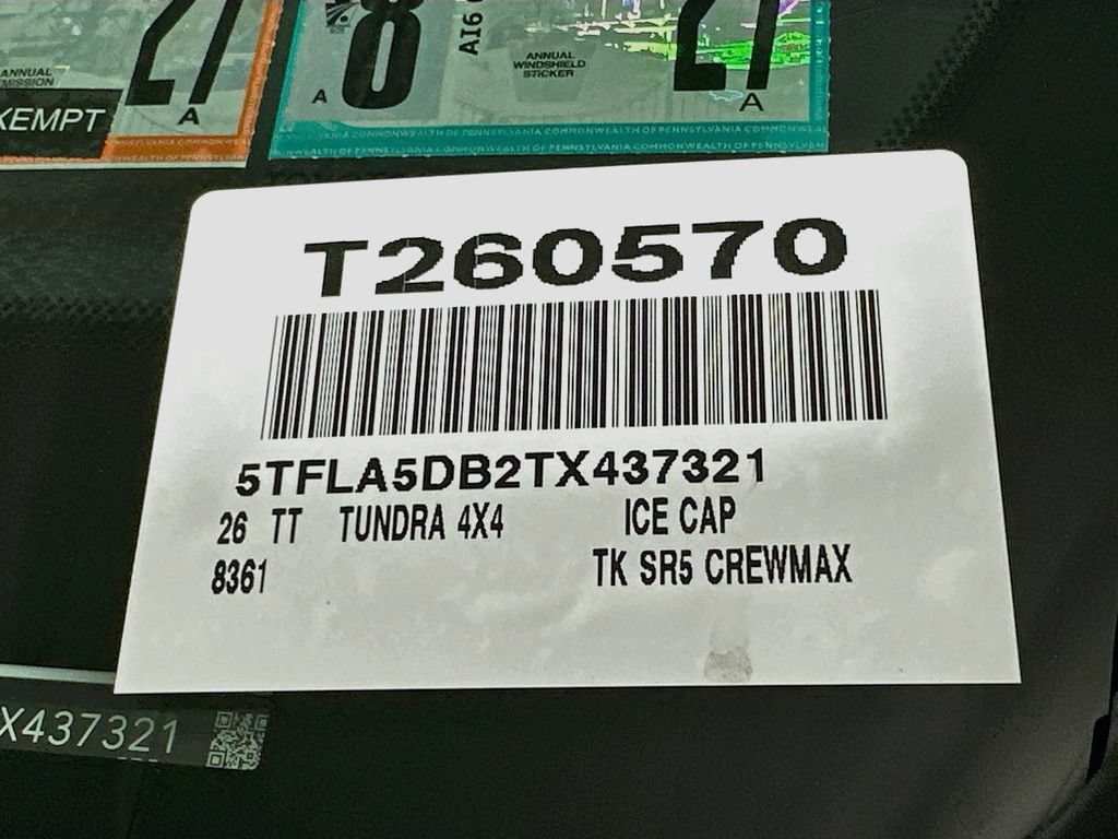 New 2026 Toyota Tundra SR5 w/ TRD Off-Road Package AWD/4WD image 17