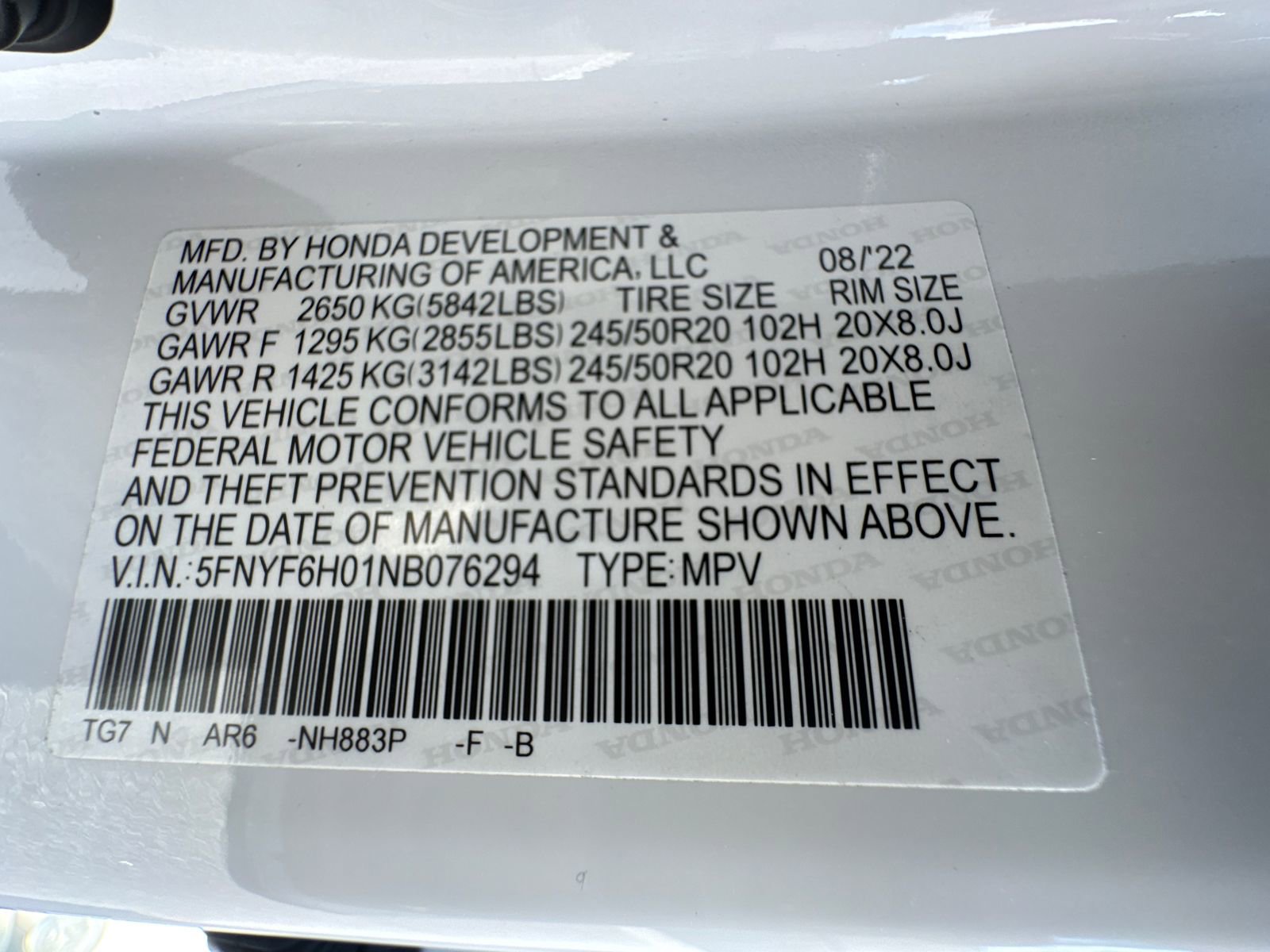 Used 2022 Honda Pilot Elite image 31