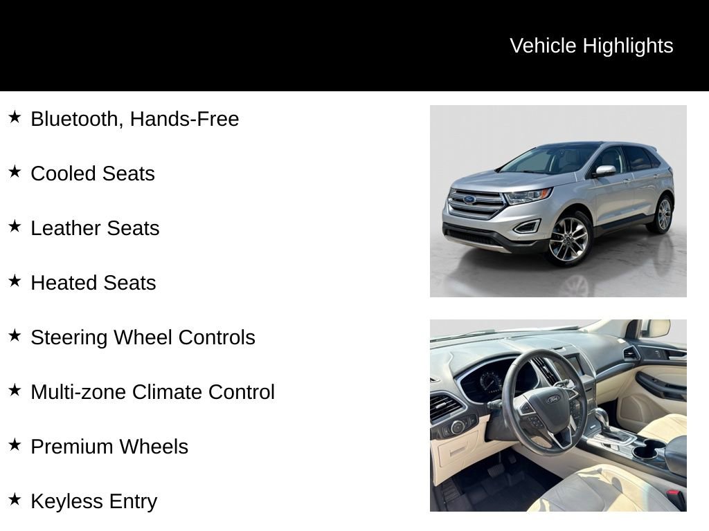 Used 2017 Ford Edge Titanium w/ Equipment Group 302A AWD/4WD image 21