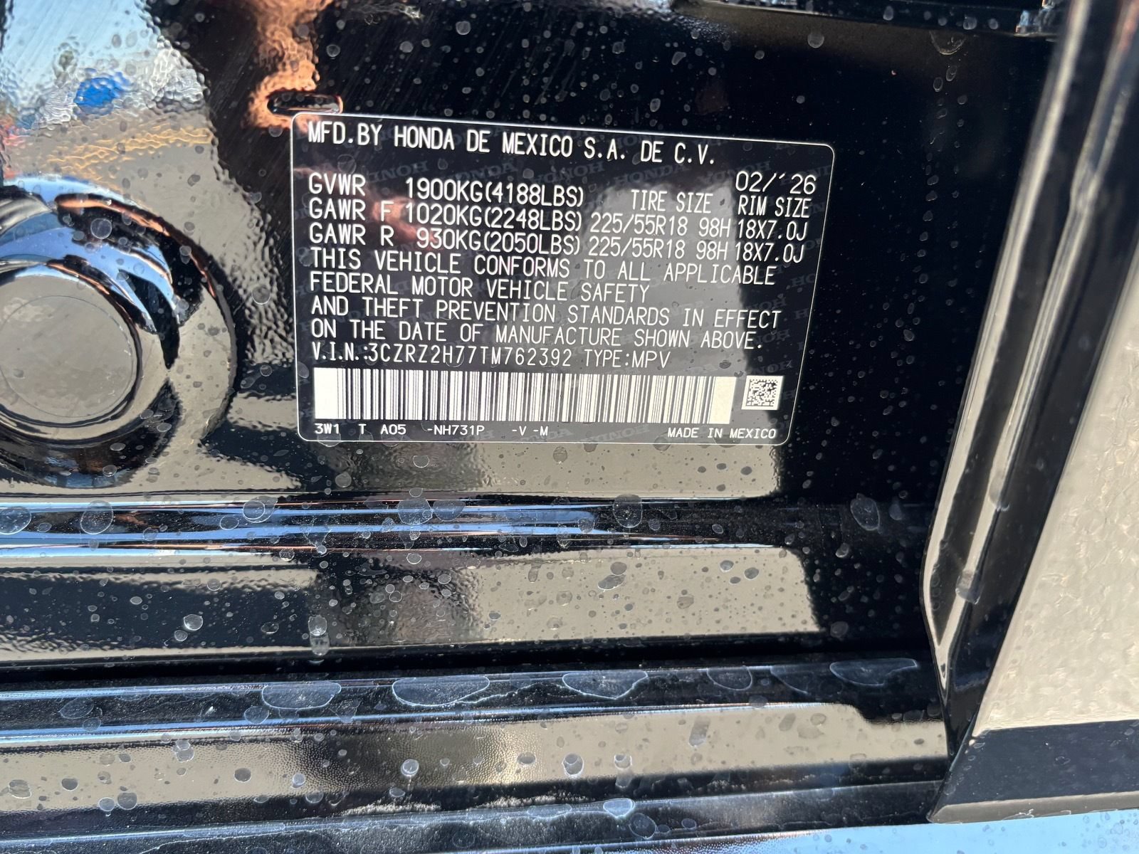 New 2026 Honda HR-V EX-L image 20