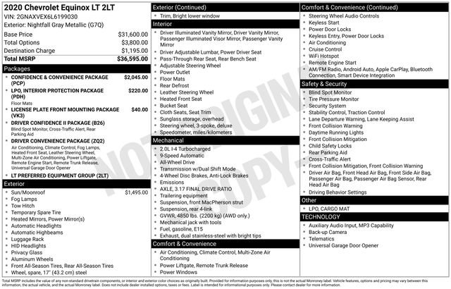 Used 2020 Chevrolet Equinox LT AWD/4WD image 26
