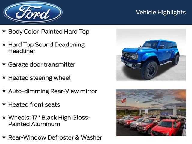 Certified 2025 Ford Bronco Raptor w/ Interior Carbon Fiber Pack AWD/4WD image 12