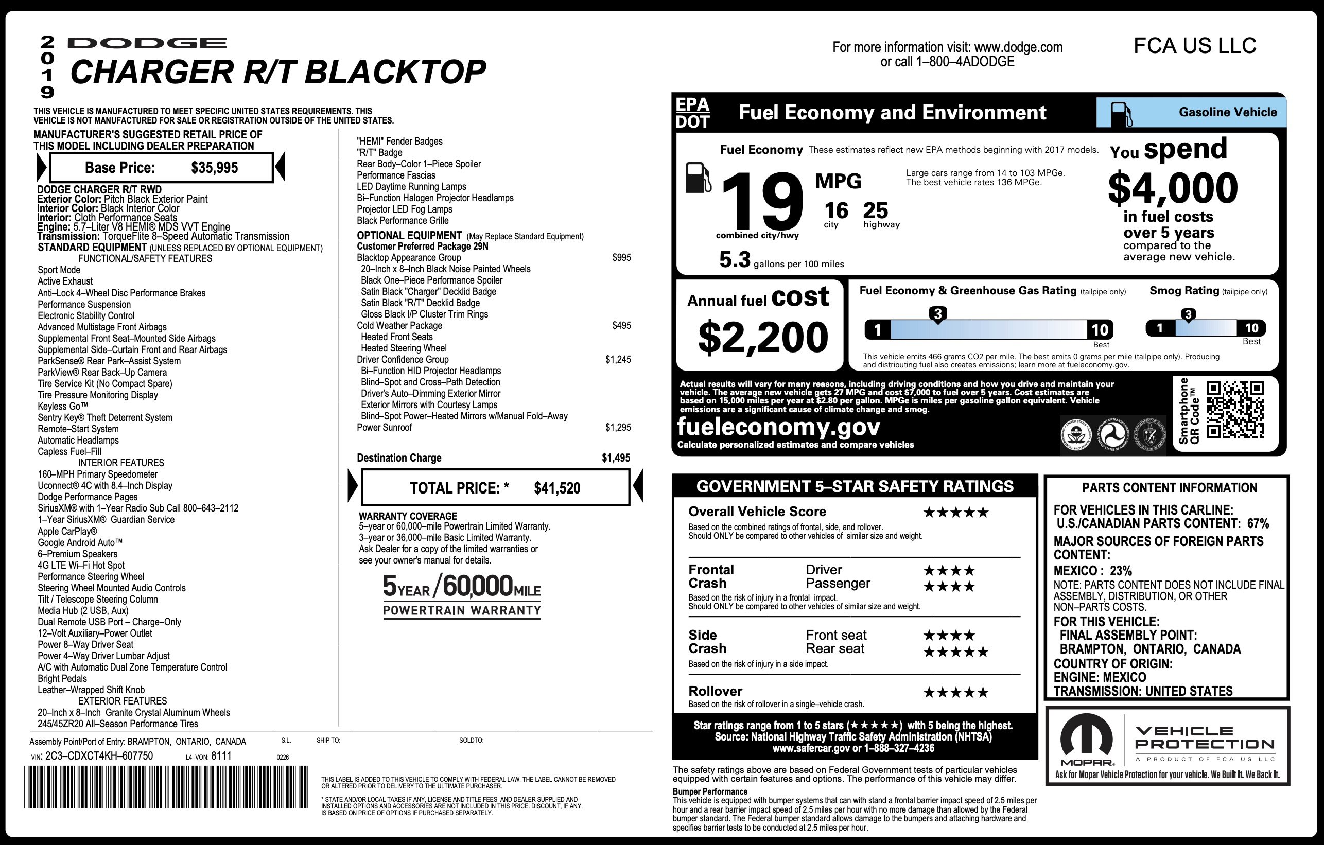 Used 2019 Dodge Charger R/T w/ Driver Confidence Group image 2