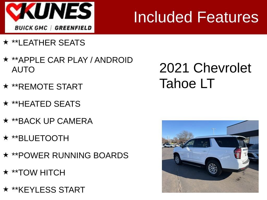 Used 2021 Chevrolet Tahoe LT image 2