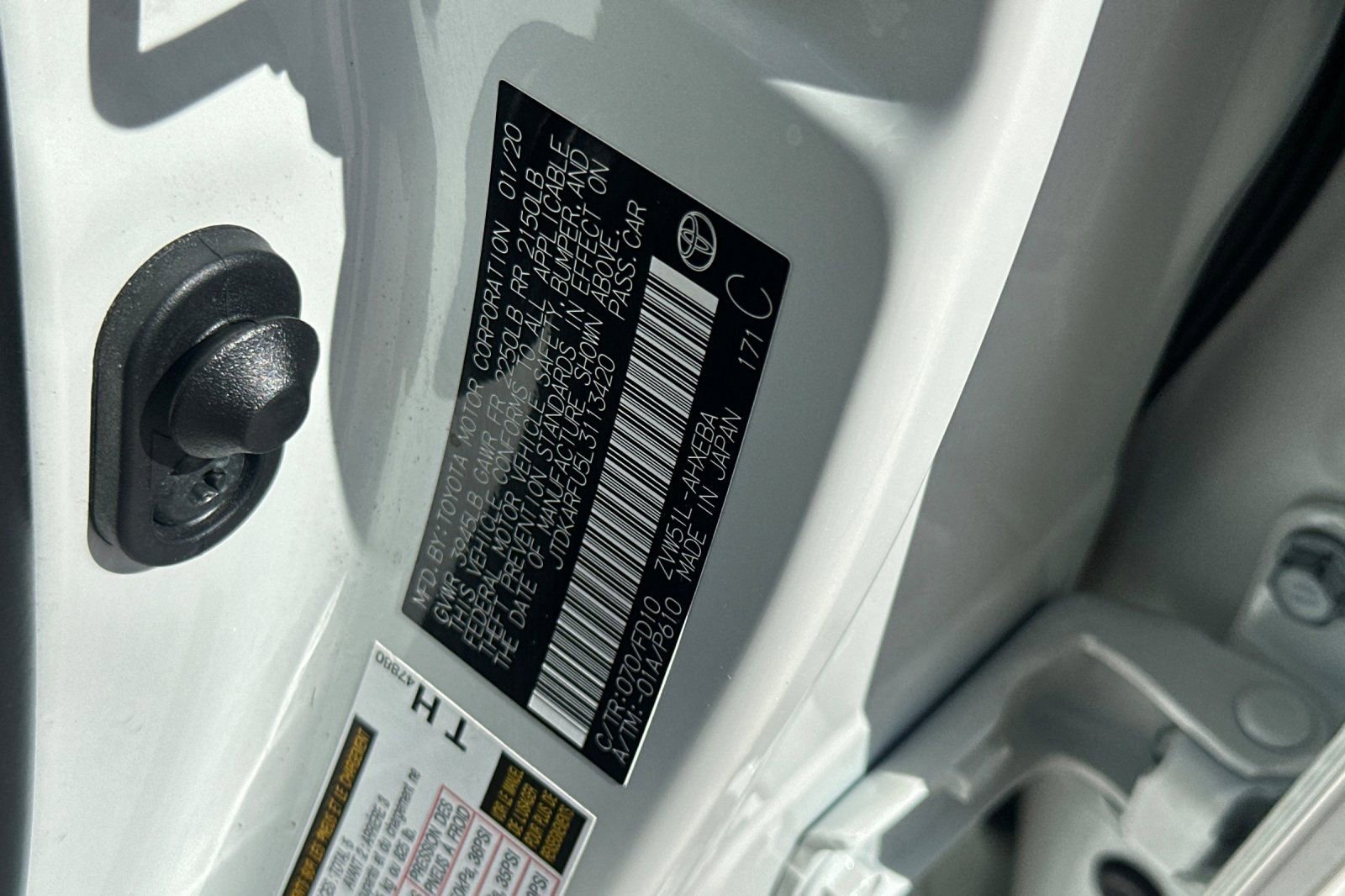 Certified 2020 Toyota Prius LE w/ Carpet Mat Package image 36