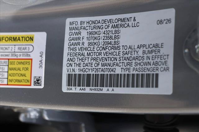 New 2026 Honda Accord LX image 23