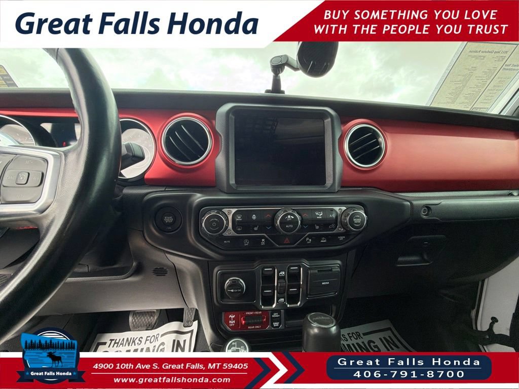 Used 2021 Jeep Gladiator Rubicon w/ Uconnect 4C Nav & Sound Group AWD/4WD image 13