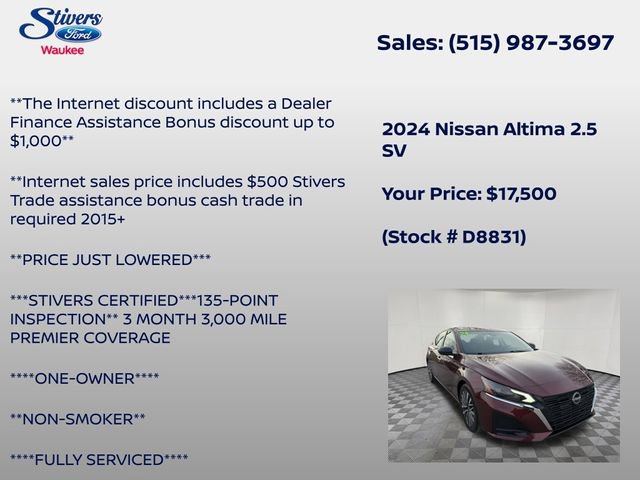 Used 2024 Nissan Altima 2.5 SV image 7
