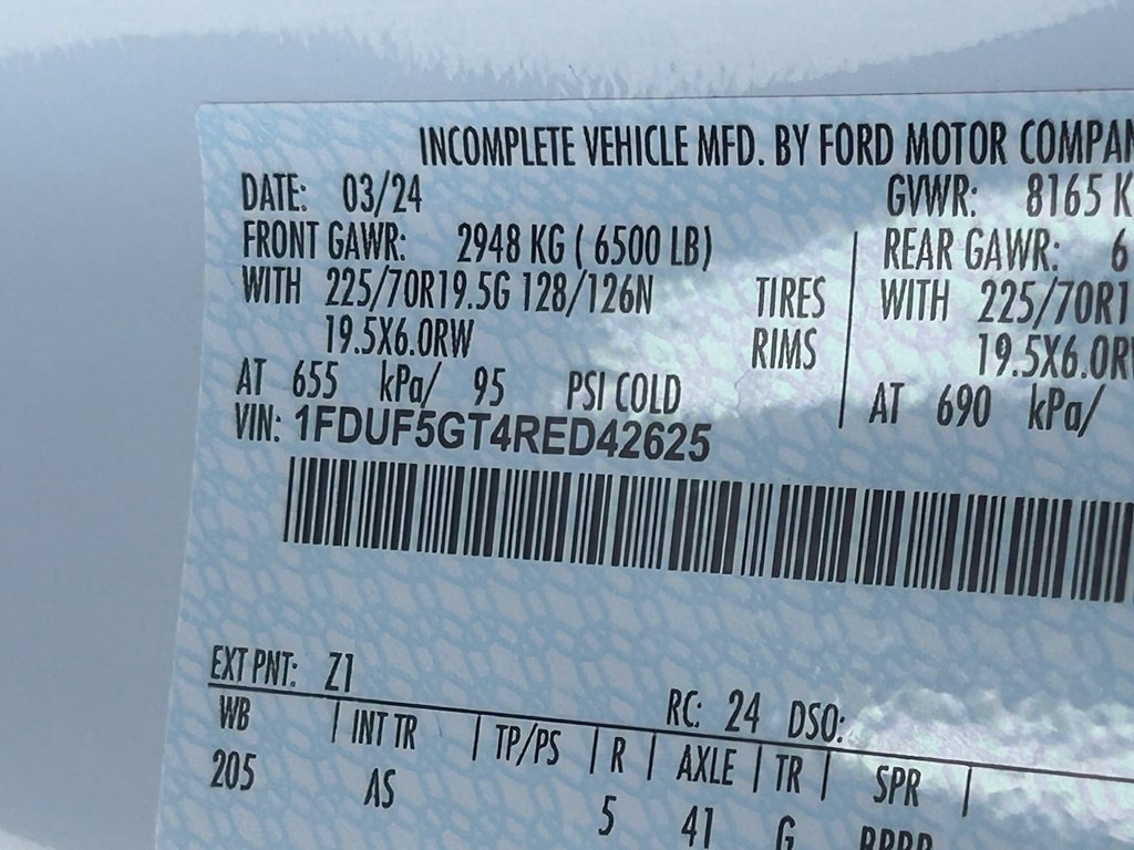 Certified 2024 Ford F550 2WD Regular Cab Super Duty image 34