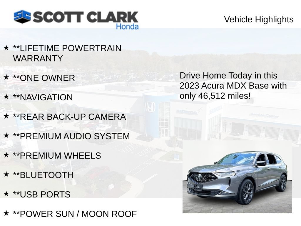 Used 2023 Acura MDX A-Spec AWD/4WD image 11