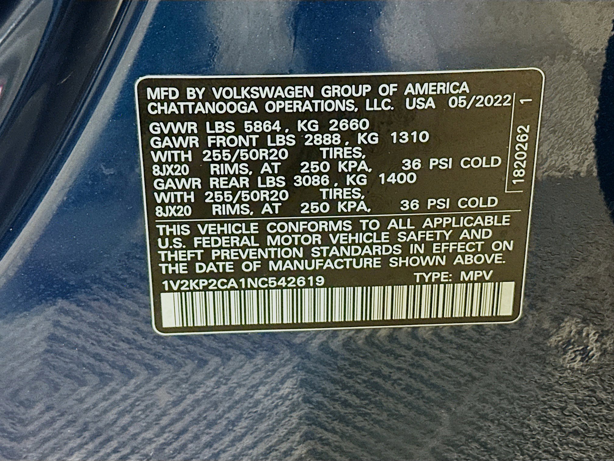 Certified 2022 Volkswagen Atlas SE image 33