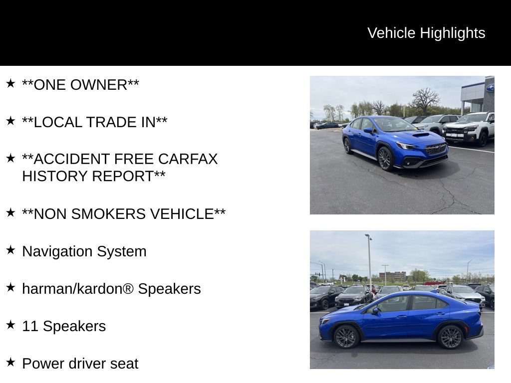 Certified 2024 Subaru WRX GT AWD/4WD image 13