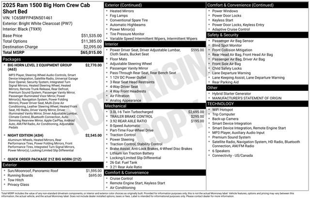Used 2025 RAM 1500 Big Horn AWD/4WD image 18