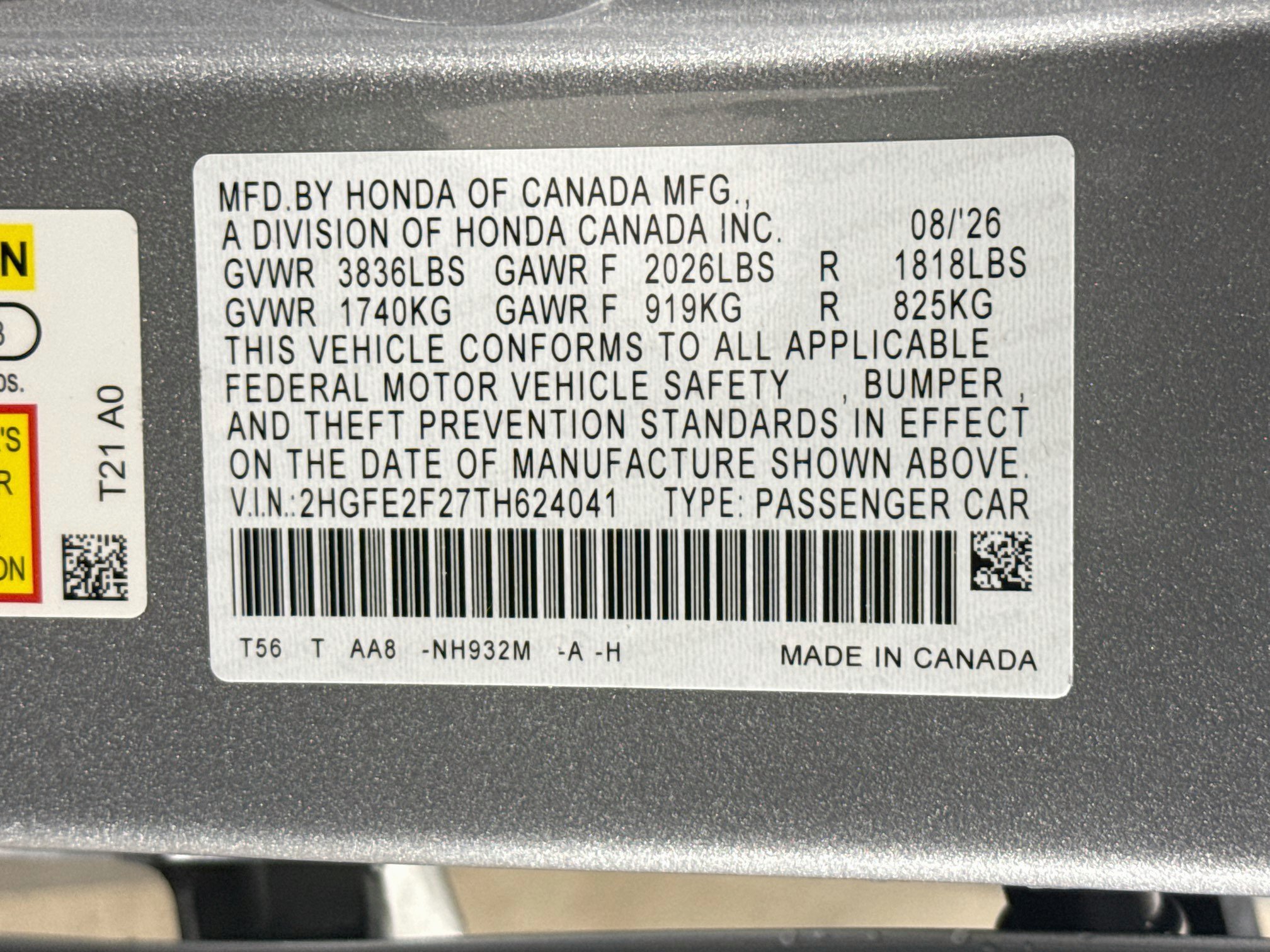 New 2026 Honda Civic LX image 36