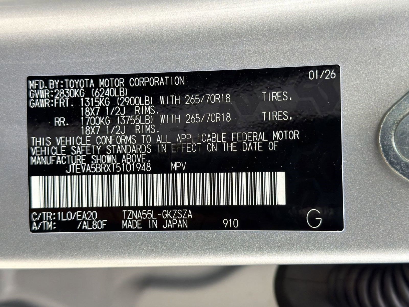 New 2026 Toyota 4Runner SR5 AWD/4WD image 20