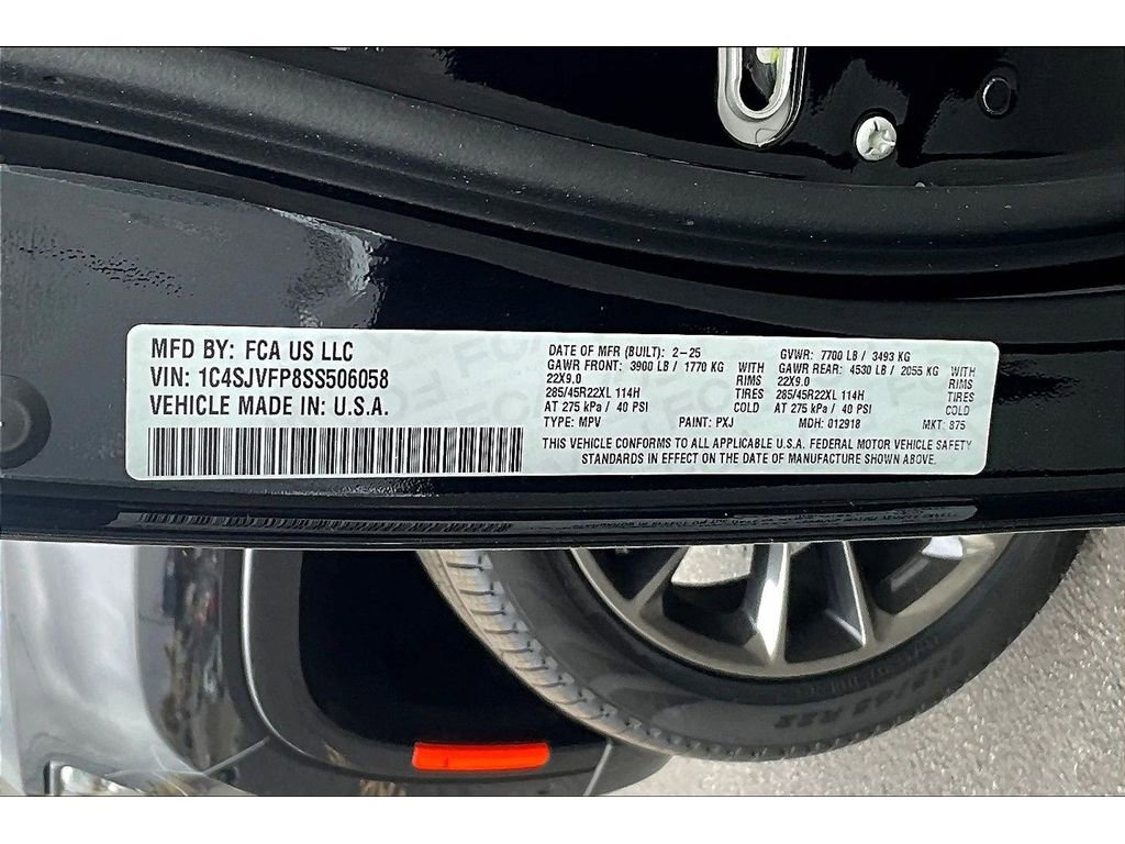 New 2025 Jeep Grand Wagoneer Series II Obsidian w/ Quick Order Packagew 28T image 14