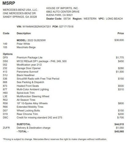 Used 2022 Mercedes-Benz GLB 250 image 3