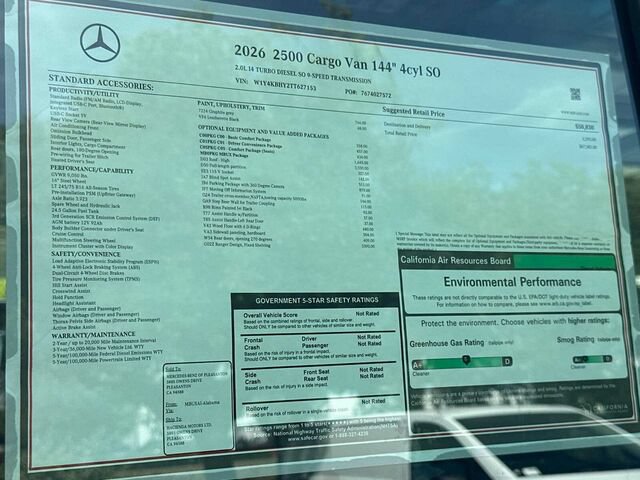 New 2026 Mercedes-Benz Sprinter 2500 image 24