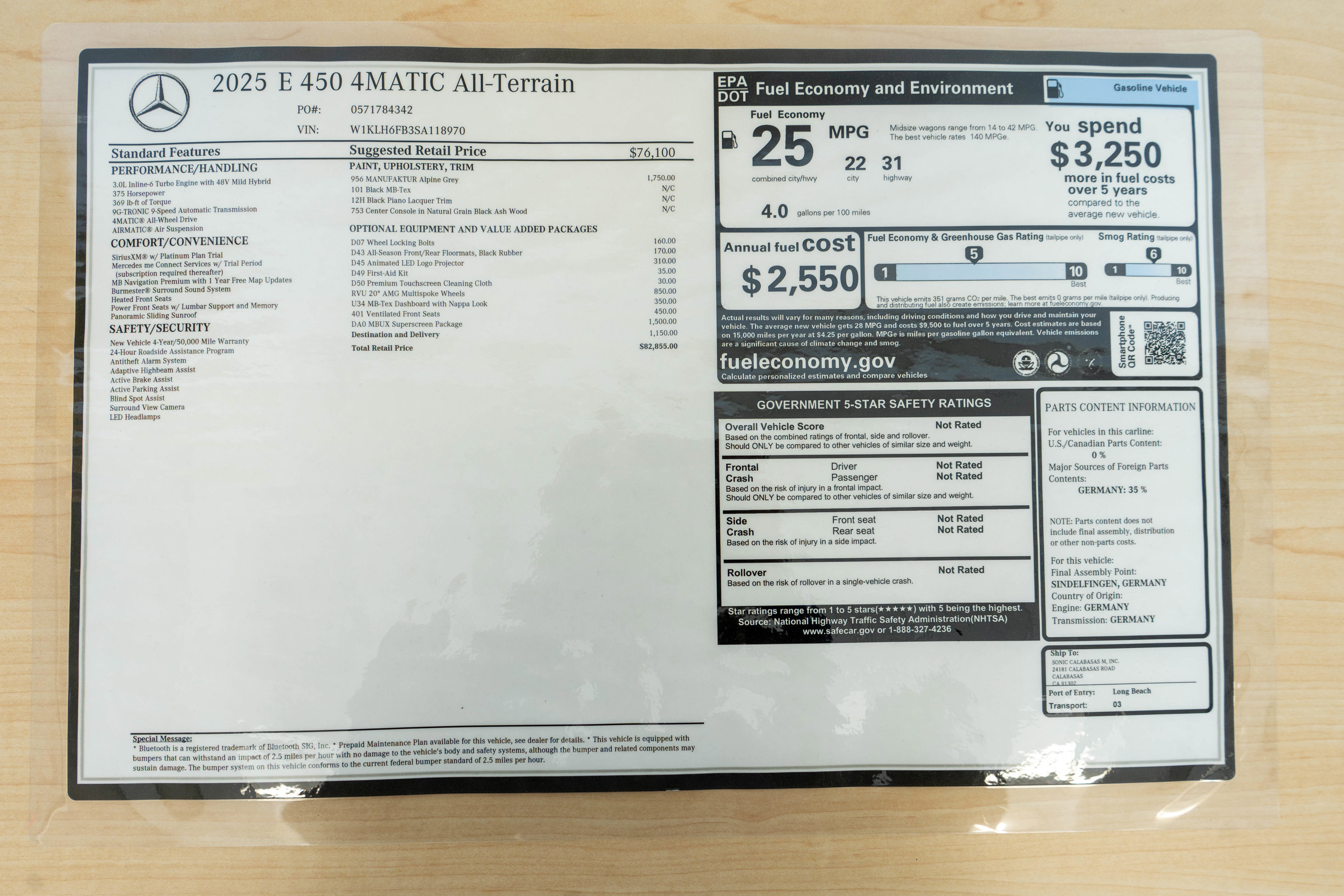 New 2025 Mercedes-Benz E 450 4MATIC All-Terrain Wagon image 37