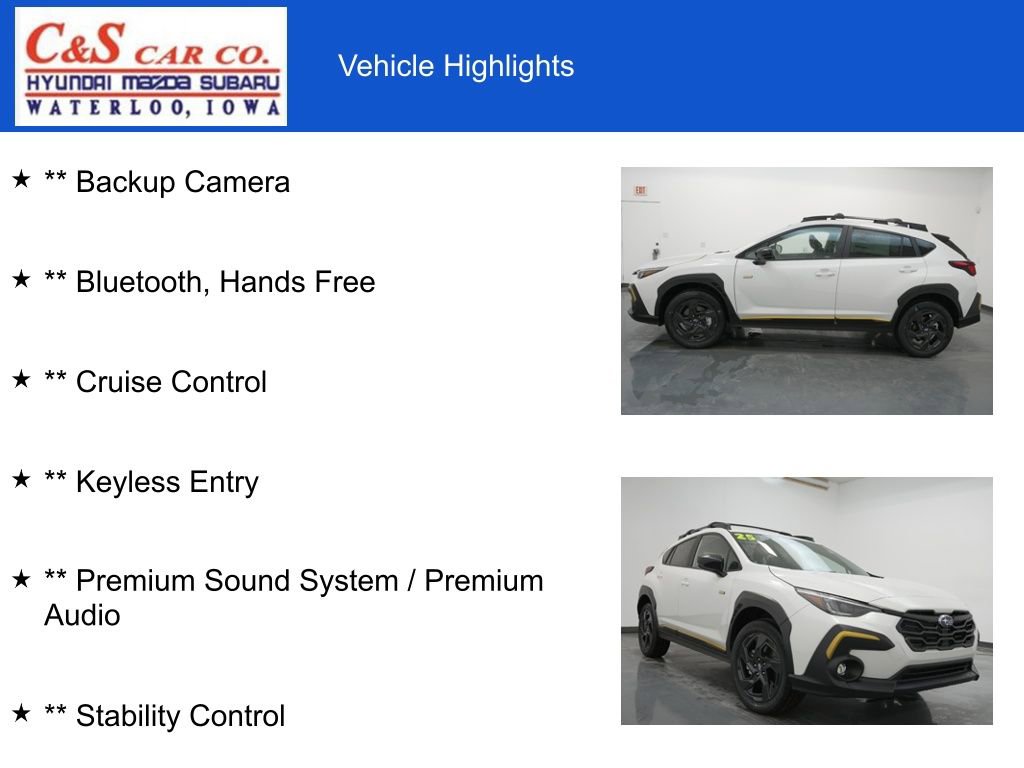 Used 2025 Subaru Crosstrek 2.5i Sport AWD/4WD image 7