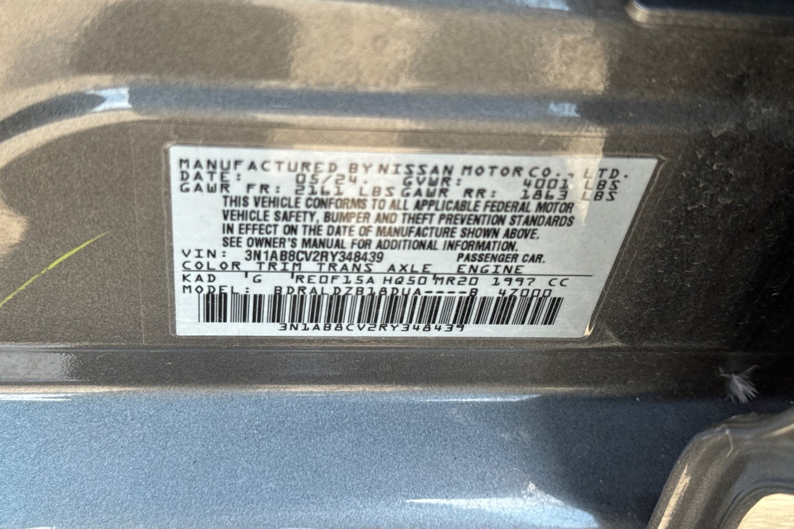 Certified 2024 Nissan Sentra SV FWD image 34