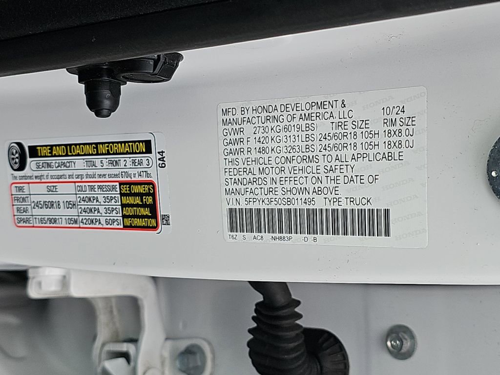 Used 2025 Honda Ridgeline RTL image 40