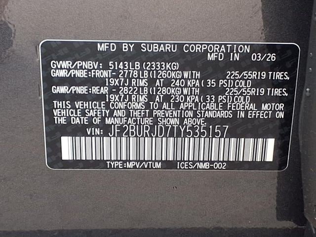 New 2026 Subaru Outback Touring XT AWD/4WD image 10