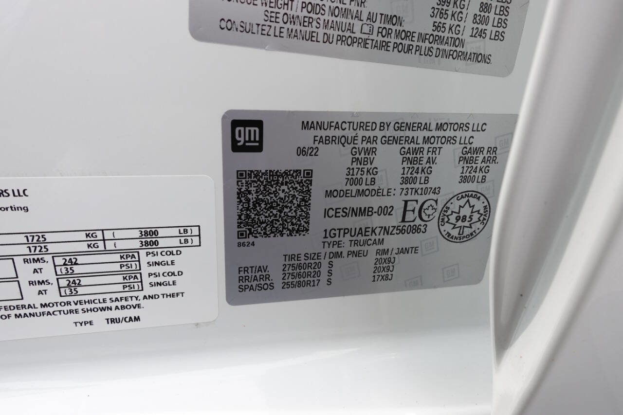 Used 2022 GMC Sierra 1500 Pro w/ Pro Value Package image 15