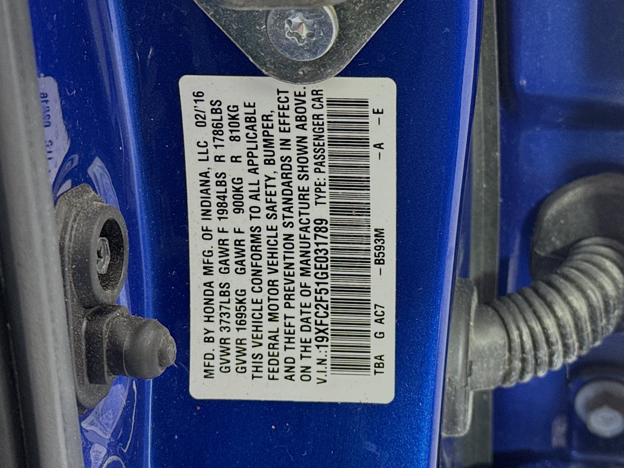 Used 2016 Honda Civic LX image 29